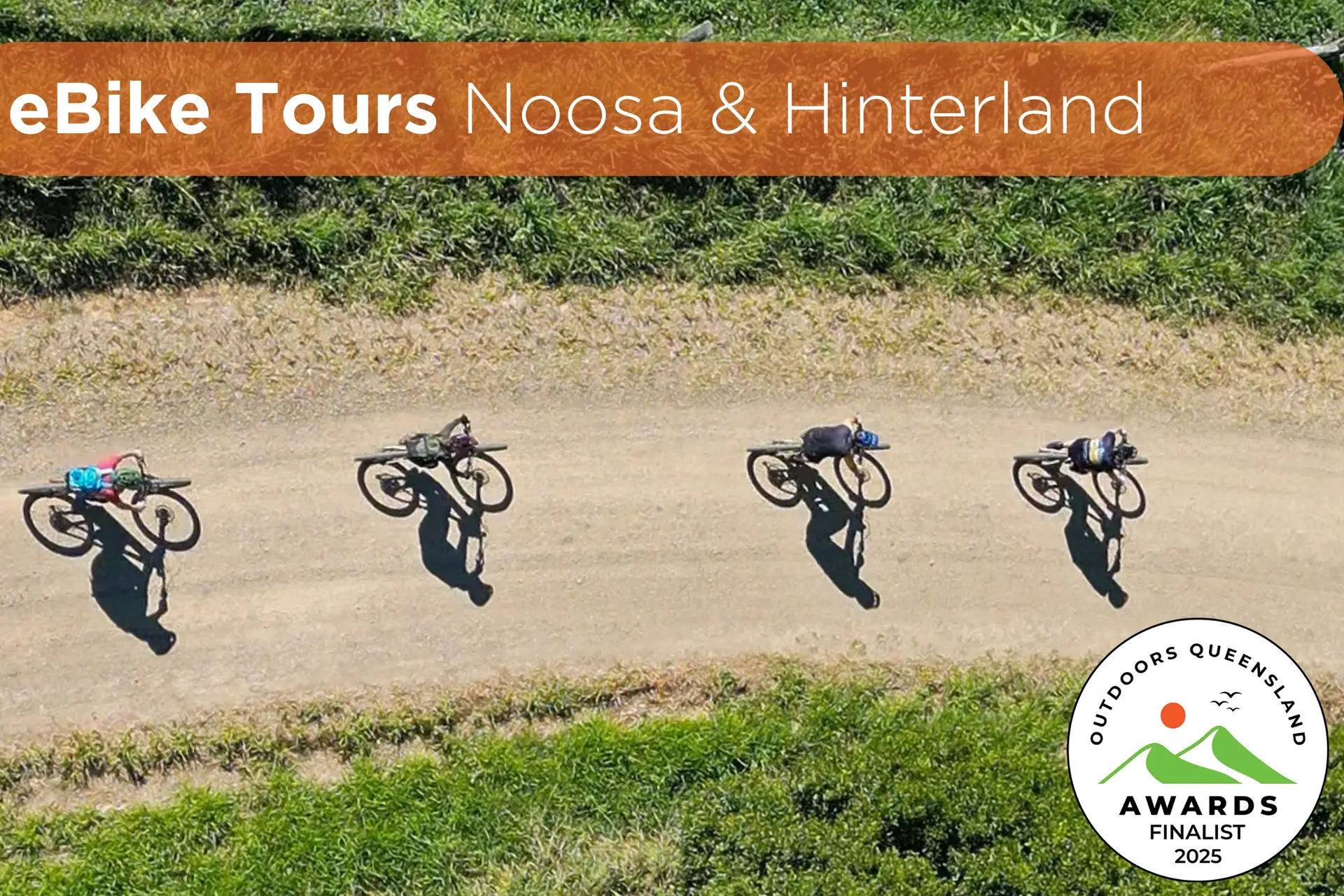 EMTB Tour image with outdoor adventure awards logo finalist