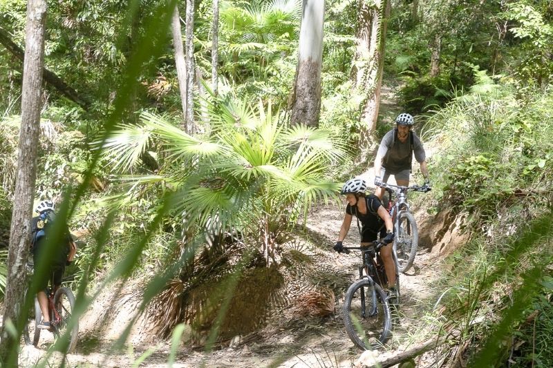 Riders on Mountain Bike Tour Noosa