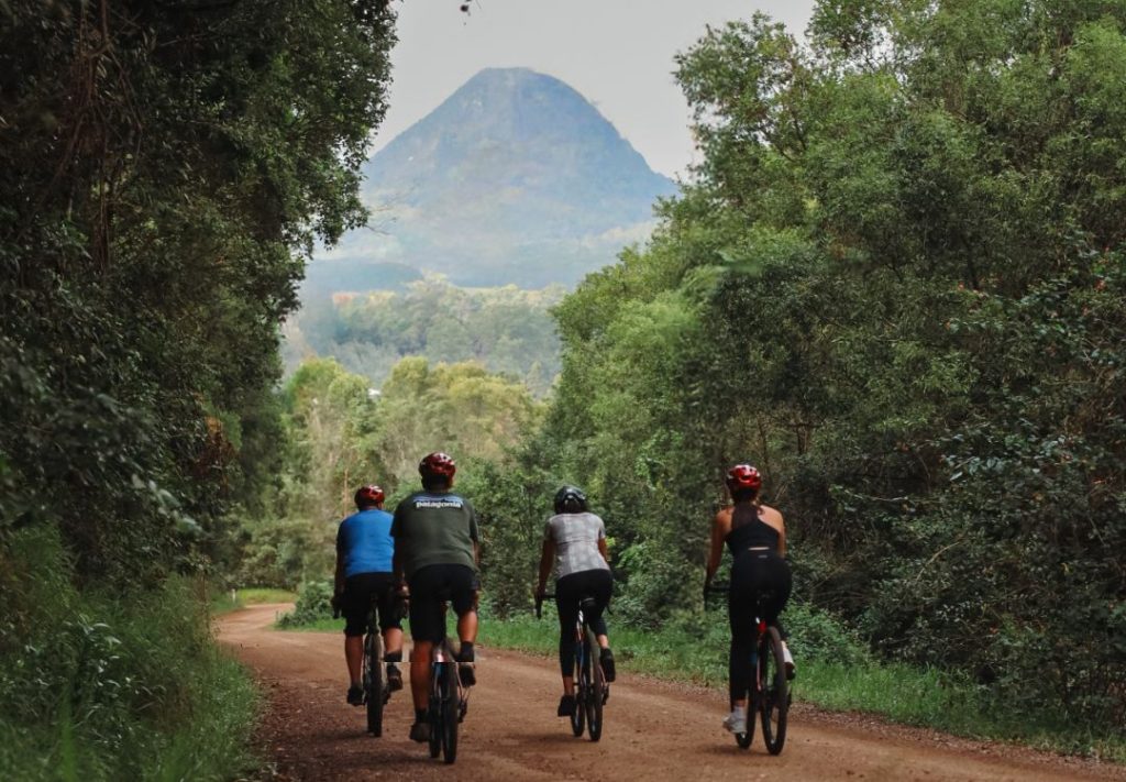 Noosa Trail network mountain biking self guided tour in the Noosa Hinterland with amazing views