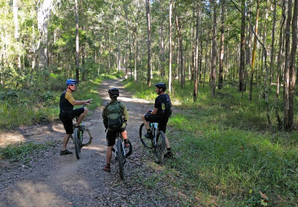 Noosa Trail network mountain biking self guided tour in the Noosa Hinterland, we help with your route