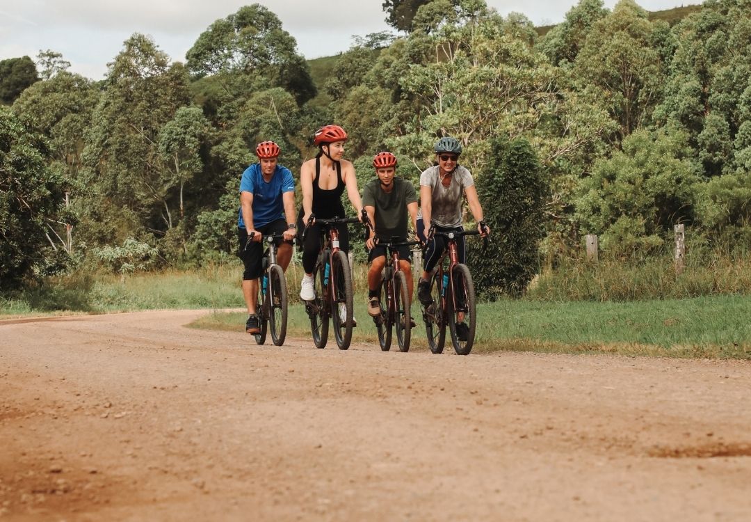 By Earth and Ocean Bike Tours in Noosa Hinterland perfect for group adventures