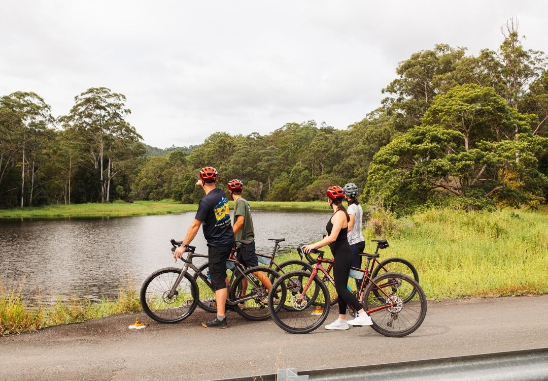 By Earth and Ocean Bike Tours in Noosa Hinterland, we guide you and show you the local area