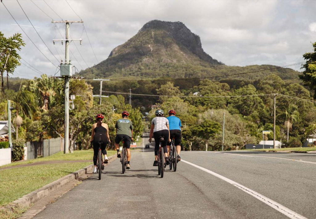 By Earth and Ocean Bike Tours in Noosa Hinterland in Pomona and other hinterland towns