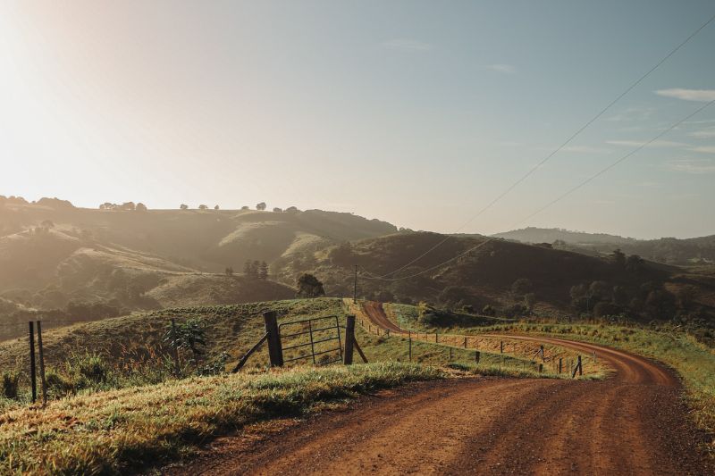 Epic gravel road for Noosa gravel rides