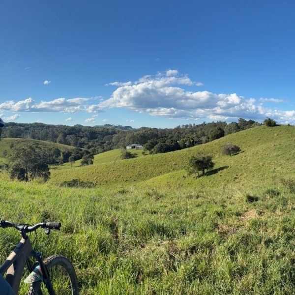 By Earth and Ocean Bike Tours in Noosa Hinterland with views over the landscape
